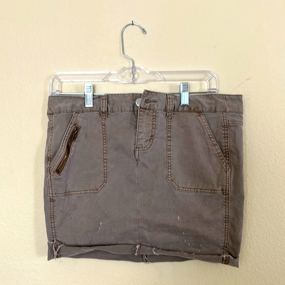 Thrift flip! Mossimo Distressed Jean Skirt with Raw Hem